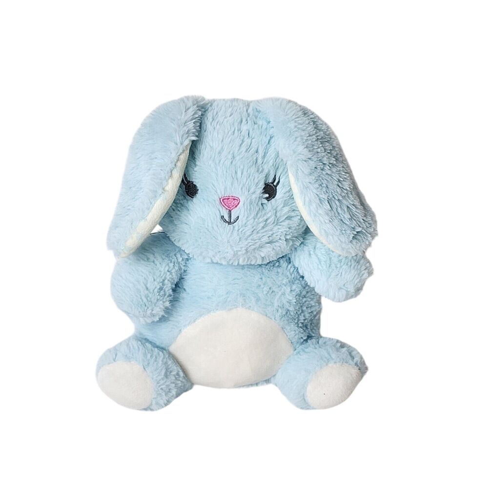 Kelly Toys Blue Bunny Rabbit Plush Stuffed Animal Baby Toy With Rattle